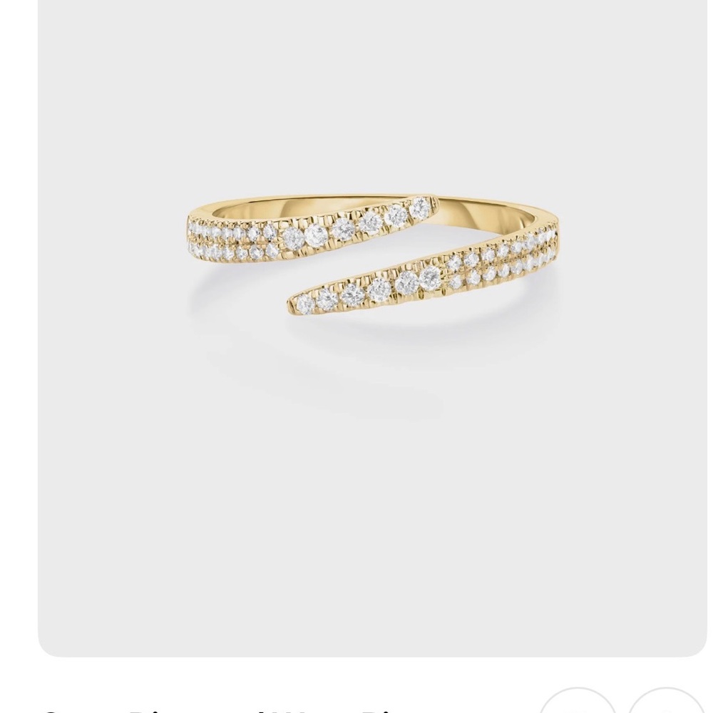 Ring Concierge Gold and Diamond Wrap Ring
